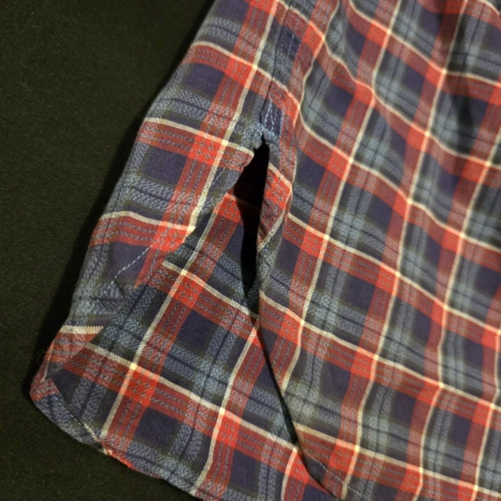 Ralph Lauren Polo Men's Plaid Button Up Shirt Long Sleeve Red Blue XL Classic